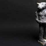 'Minotaurus' 2008 - Rakukeramik - H: 25 cm